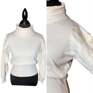 VTG MEISTER WOOL SKI STAR SWEATER